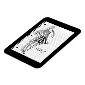 Wild Apple | Stijlpictogram - Moderne schets Magneet (Linkerzijde)