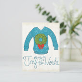 Wild Apple | Vreugde aan de Wereld - de Sweater Feestdagenkaart (Staand voorkant)
