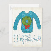 Wild Apple | Vreugde aan de Wereld - de Sweater Feestdagenkaart (Voorkant / Achterkant)