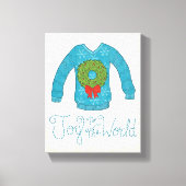 Wild Apple | Vreugde voor de wereld - kerstkrater Canvas Afdruk (Voorkant)