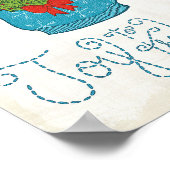 Wild Apple | Vreugde voor de wereld - kerstkrater Poster (Hoek)