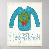 Wild Apple | Vreugde voor de wereld - kerstkrater Poster (Voorkant)