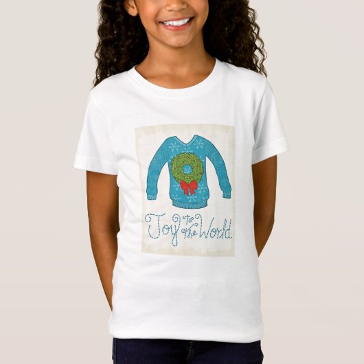 Wild Apple | Vreugde voor de wereld - kerstkrater T-shirt (Voorkant)