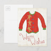 Wild Apple | Warm Wishes - Gingerbrood Man Briefkaart (Voorkant / Achterkant)