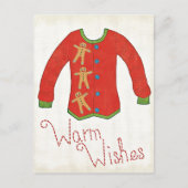 Wild Apple | Warm Wishes - Gingerbrood Man Briefkaart (Voorkant)