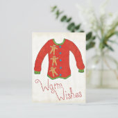 Wild Apple | Warm Wishes - Gingerbrood Man Briefkaart (Staand voorkant)