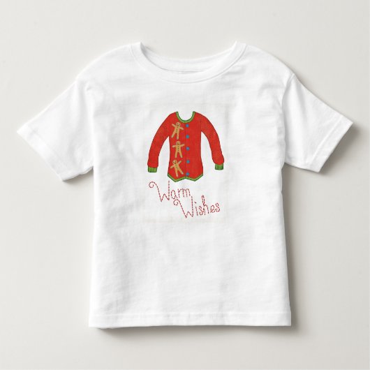Wild Apple | Warm Wishes - Gingerbrood Man Kinder Shirts (Voorkant)