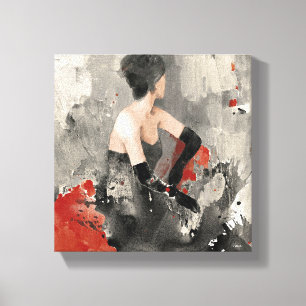 Wild Apple Waterverf Vrouw Canvas Afdruk