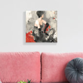 Wild Apple |  Waterverf Vrouw Canvas Afdruk (Insitu (Woonkamer))