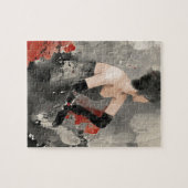 Wild Apple |  Waterverf Vrouw Legpuzzel (Horizontaal)