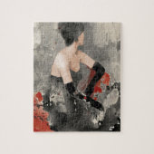 Wild Apple |  Waterverf Vrouw Legpuzzel (Verticaal)