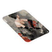 Wild Apple | Waterverf Vrouw Magneet (Rechterzijde)