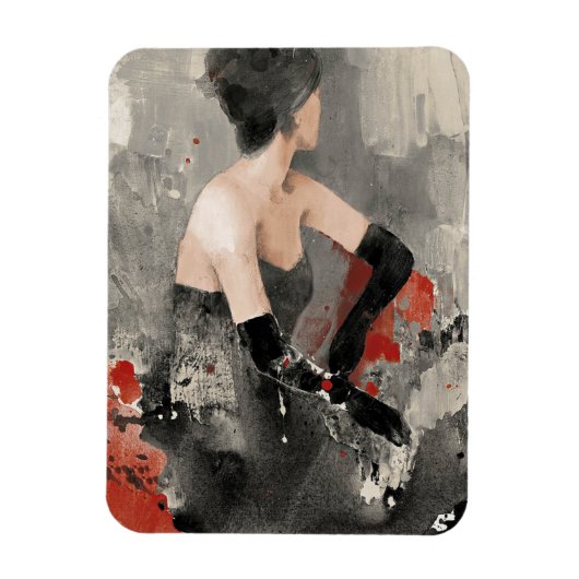 Wild Apple | Waterverf Vrouw Magneet (Verticaal)