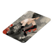 Wild Apple | Waterverf Vrouw Magneet (Linkerzijde)