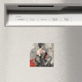 Wild Apple |  Waterverf Vrouw Magneet (Insitu (Vaatwasser))