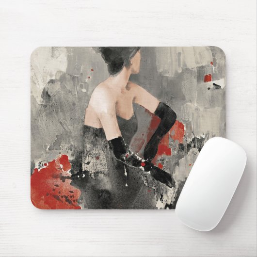 Wild Apple |  Waterverf Vrouw Muismat (Met muis)