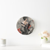 Wild Apple |  Waterverf Vrouw Ronde Klok (Huis)