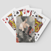 Wild Apple |  Waterverf Vrouw Speelkaarten (Achterkant)