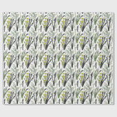 Wild Asparagus schets ontwerp: Natuur-geïnspireerd Cadeaupapier (Vlak)