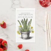 Wild Asparagus schets ontwerp: Natuur-geïnspireerd Servet (Insitu)