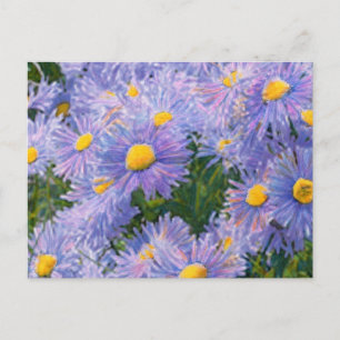 Wild Asters gemengde media tekenen Briefkaart