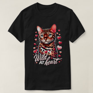 Wild at Heart - Bengaalse Kat Liefde T-shirt