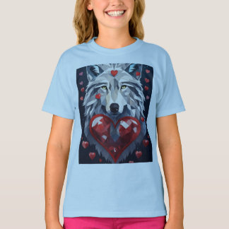 Wild at Heart beroemd gemaakt door Wolf Love T-shirt