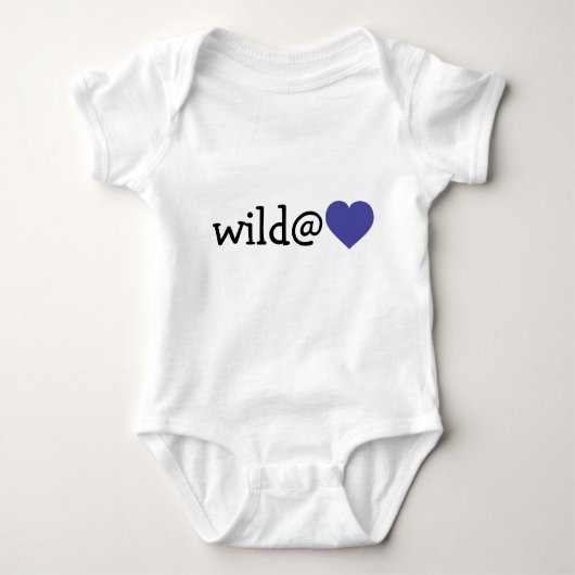 Wild at Heart - Blauw Hart Romper (Voorkant)