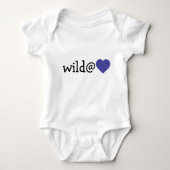 Wild at Heart - Blauwe Hart Romper (Voorkant)