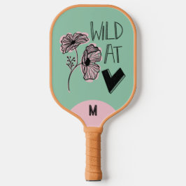 Wild At Heart Whimsical Minty Green Pickleball Paddle