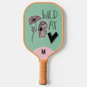 Wild At Heart Whimsical Minty Green Pickleball Paddle (Achterkant)