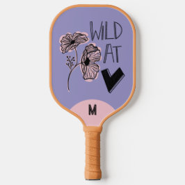 Wild At Heart Whimsical Purple Muted Lavender  Pickleball Paddle