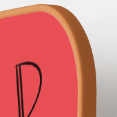 Wild At Heart Whimsical Rode Pickleball Paddle (Links Detail)
