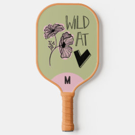 Wild At Heart Whimsical Yellow Green Pickleball Paddle