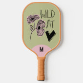 Wild At Heart Whimsical Yellow Green Pickleball Paddle (Achterkant)