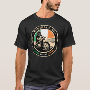 Wild Atlantic Way Ierland     Motorfiets T-shirt