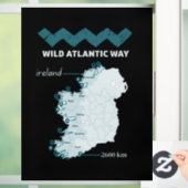 Wild Atlantic Way - Ierse Toerisme proef Ierland Raamsticker (Huis)