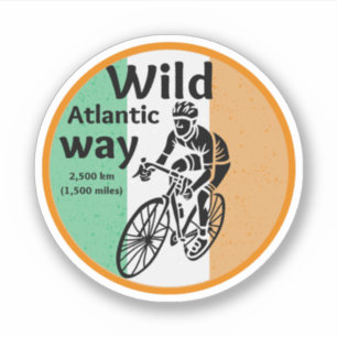 Wild Atlantic Way - Ierse Toerisme proef Ierland Sticker