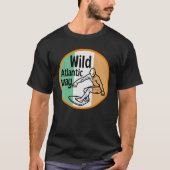 Wild Atlantic Way - Surfen Ierse Toerisme proef T-shirt (Voorkant)