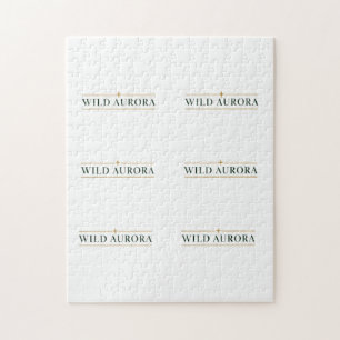 Wild Aurora-typografie Legpuzzel