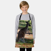 Wild Australian Kangaroo, Kinder Full Print Schort (Gedragen)