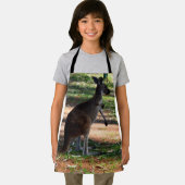 Wild Australian Kangaroo, Kinder Full Print Schort (Insitu)