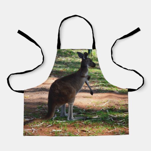 Wild Australian Kangaroo, Kinder Full Print Schort (Voorkant)