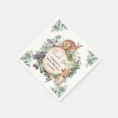 Wild Australische dieren rustieke gom laat baby jo Servet (Hoek)