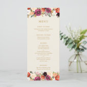 Wild Autumn Bouquet | Menu Weddenschappen (Staand voorkant)