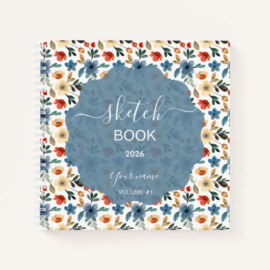 Wild Autumn Flowers Notitieboek (Voorkant)