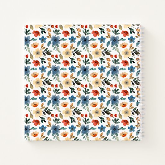 Wild Autumn Flowers Notitieboek (Achterkant)