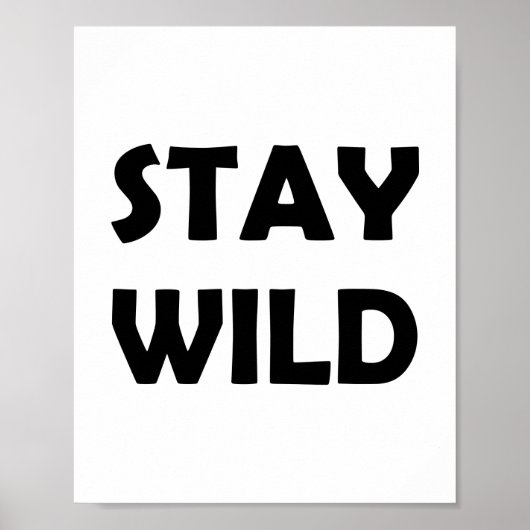 wild avontuur | Blijf vet en vrij Poster (Voorkant)