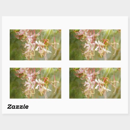 Wild Azalea Blossom = Springtime Rechthoekige Sticker (Vel)
