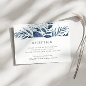 Wild Azure | Blue Botanical Reception Kaart